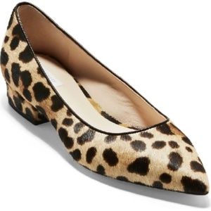 COLE HAAN Vesta Skimmer Ocelot Print, 7.5 B, Brand New